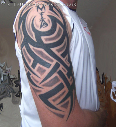 tribal black and grey Tattoo