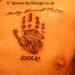 tattoo of babys handprint with name and date